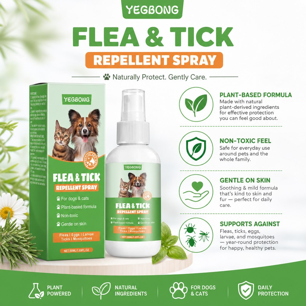 Flea & Tick Repellent Spray features overview
