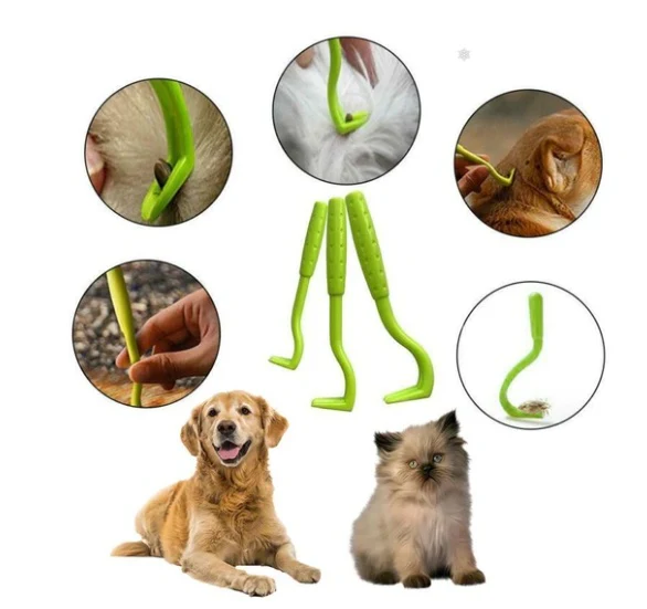 Tick remover tool usage on dogs and cats